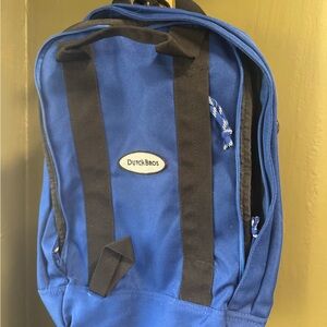 Dutch Bros Classic Blue and Black Backpack